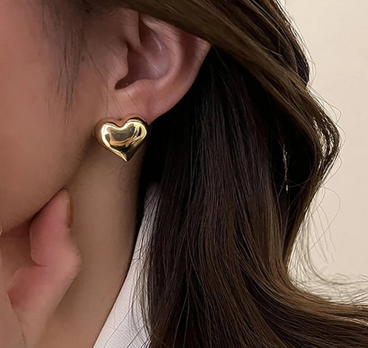 ハートスタッドピアス【アウトレット品】