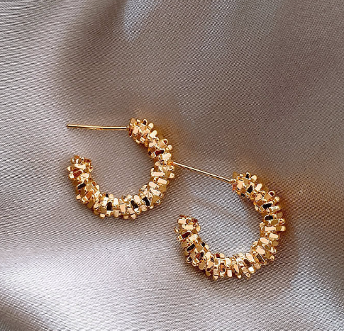 グリッターサークルピアス ゴールド/シルバー【予約商品】