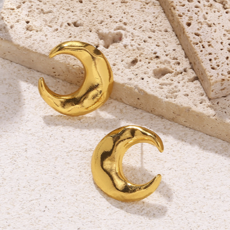 クレセントムーンメタルピアス ゴールド/シルバー【予約商品】