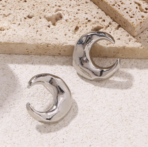 クレセントムーンメタルピアス ゴールド/シルバー【予約商品】