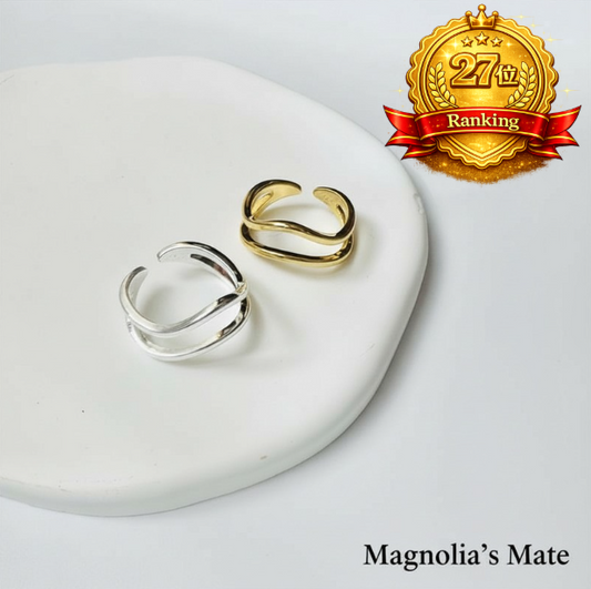 アーチレイヤーリング ゴールド/シルバー 【スピード配送】