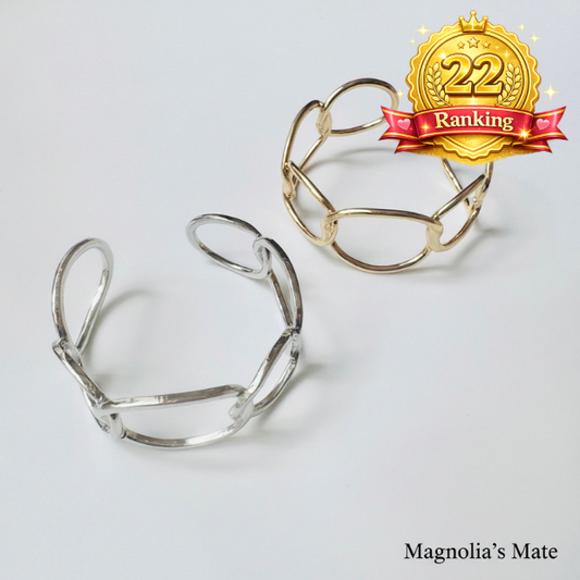 チェーンカフバングル ゴールド/シルバー 【スピード配送】