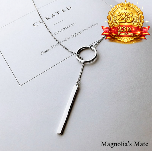 迷ったらこれ|ロングチェーン Y字ネックレス シルバー 【スピード配送】