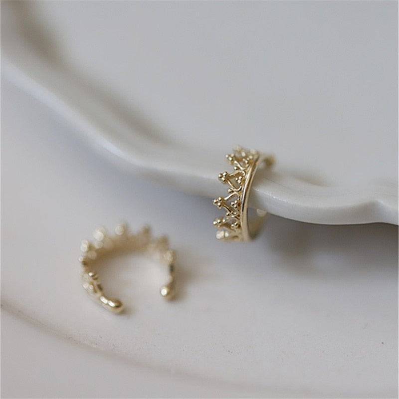 王冠イヤーカフ ゴールド 【予約商品】