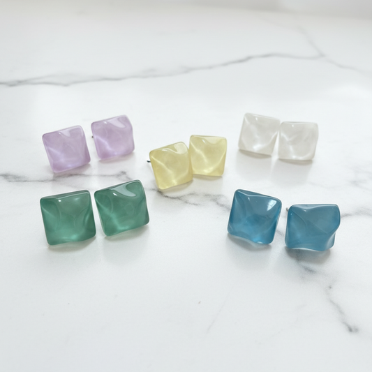 キャンディキューブピアス/イヤリング 5色【予約商品】