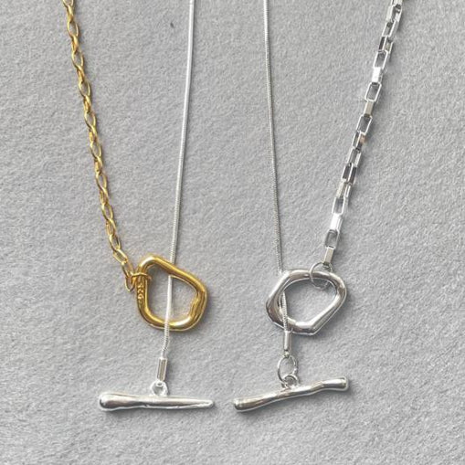 マルチスネーク&チェーンネックレス 【スピード配送】