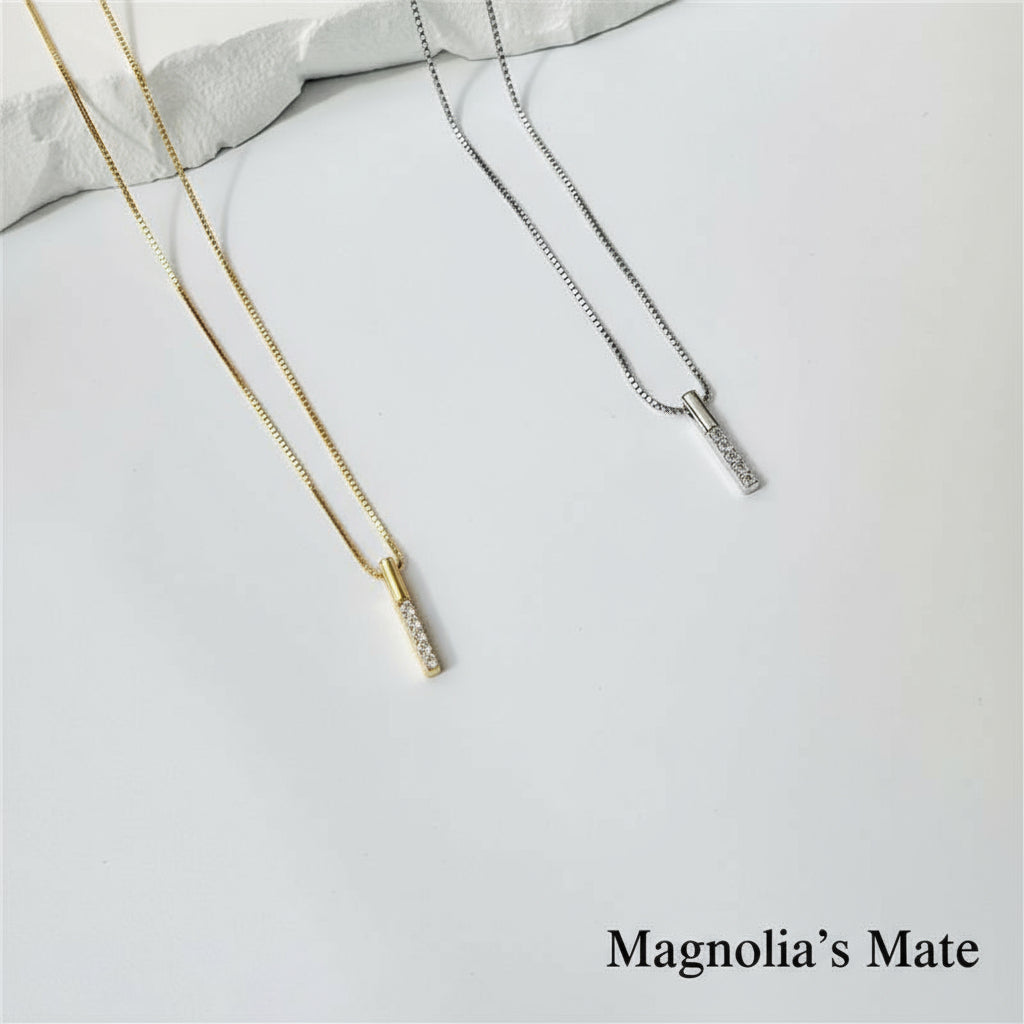 ミニマムバーネックレス ゴールド/ローズゴールド/シルバー 【予約商品】在庫限り