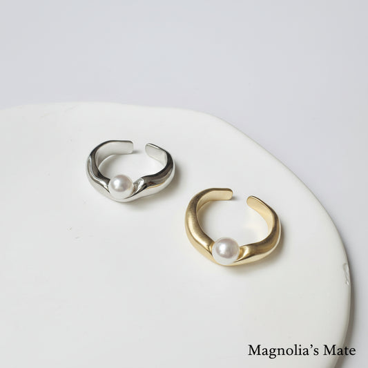 マーメイドパールリング ゴールド/シルバー 【スピード配送】