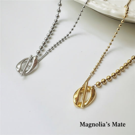 スモールボールチェーン ネックレス ゴールド/シルバー 【スピード配送】