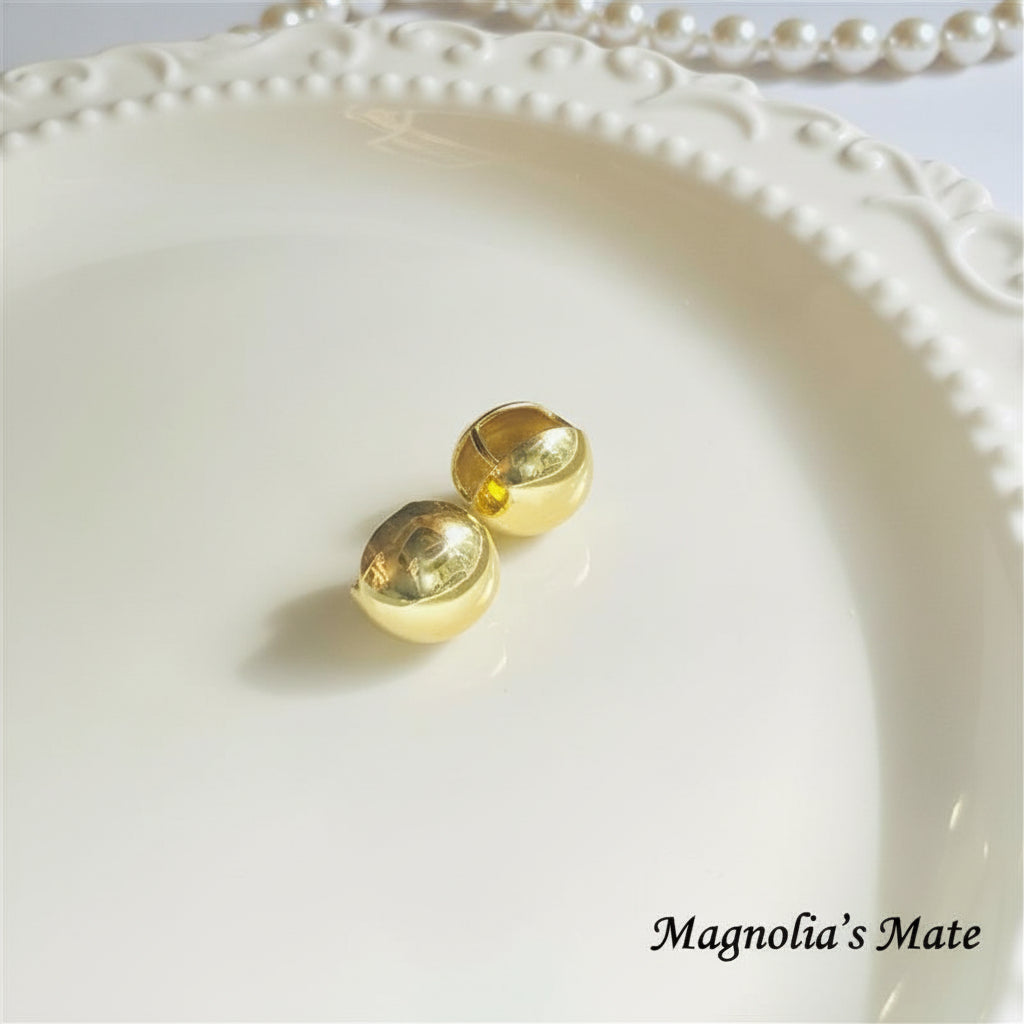 エレガントボール ピアス シルバー/ゴールド 【スピード配送】