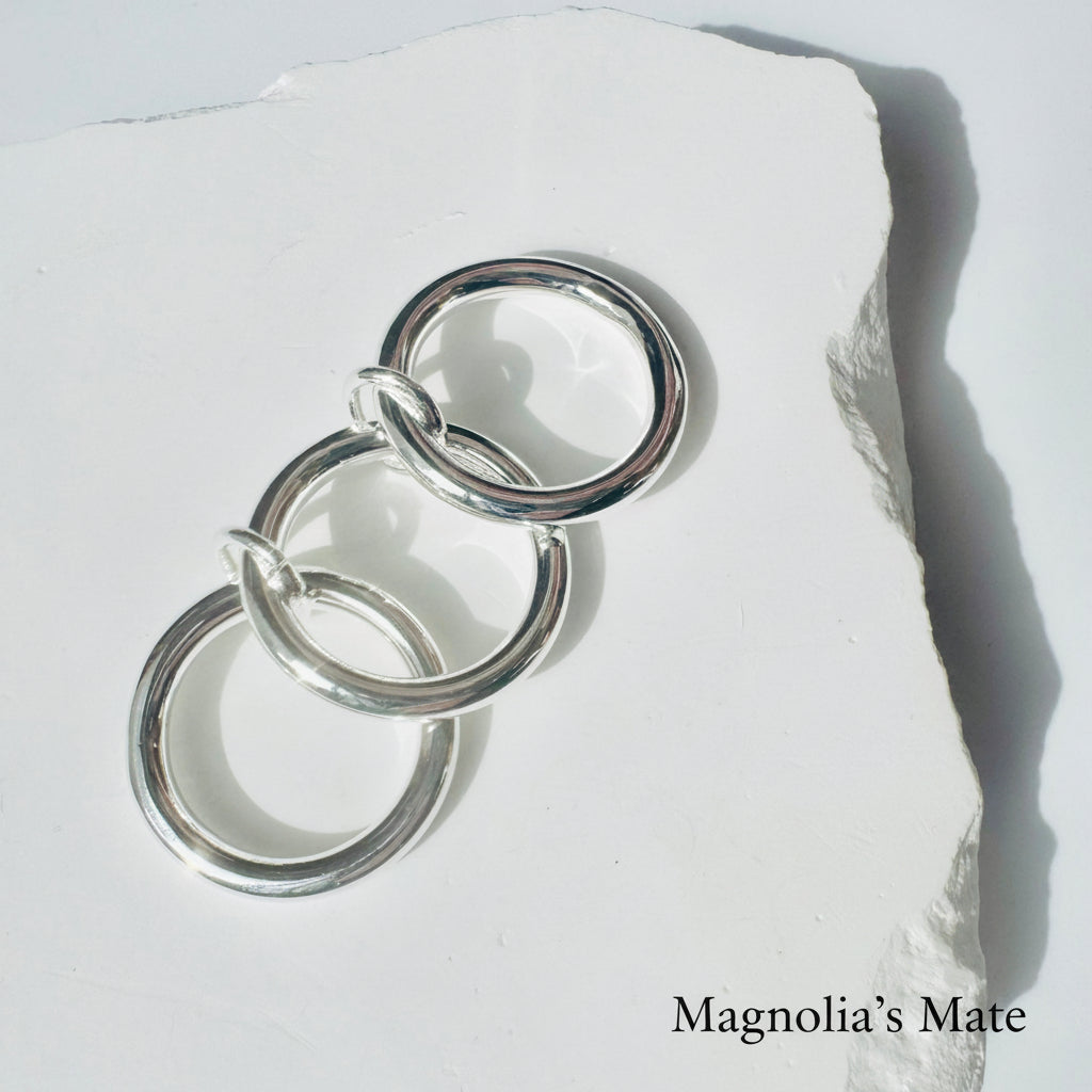 3連リング シルバー 【スピード配送】 – Magnolia's Mate