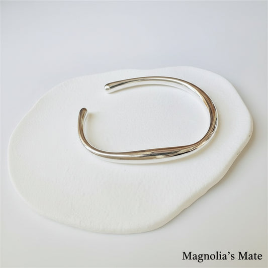 カーブニュアンス バングル シルバー 【スピード配送】