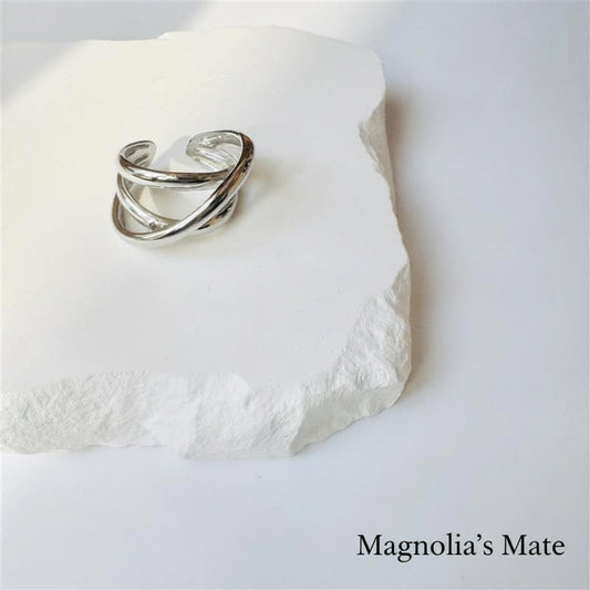 クロスレイヤード リング ゴールド /シルバー 【スピード配送】