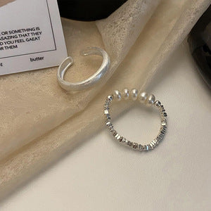 ミックステクスチャー・デザインリング 2種【在庫限り】