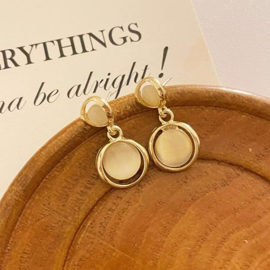 ブラウンドロップピアス/イヤリング【予約商品】