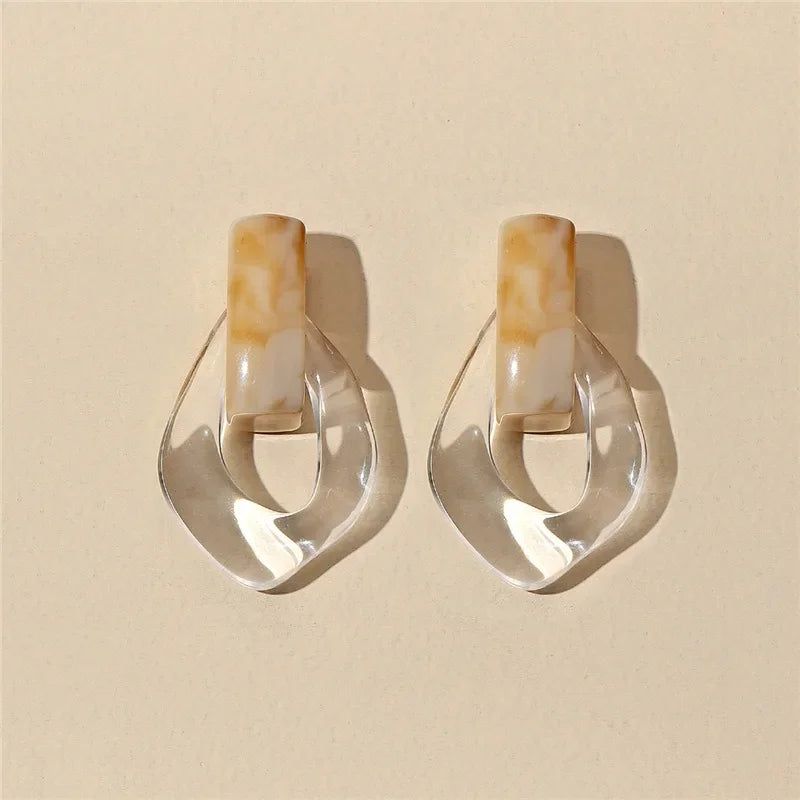 レトロカラードロップピアス【予約商品】