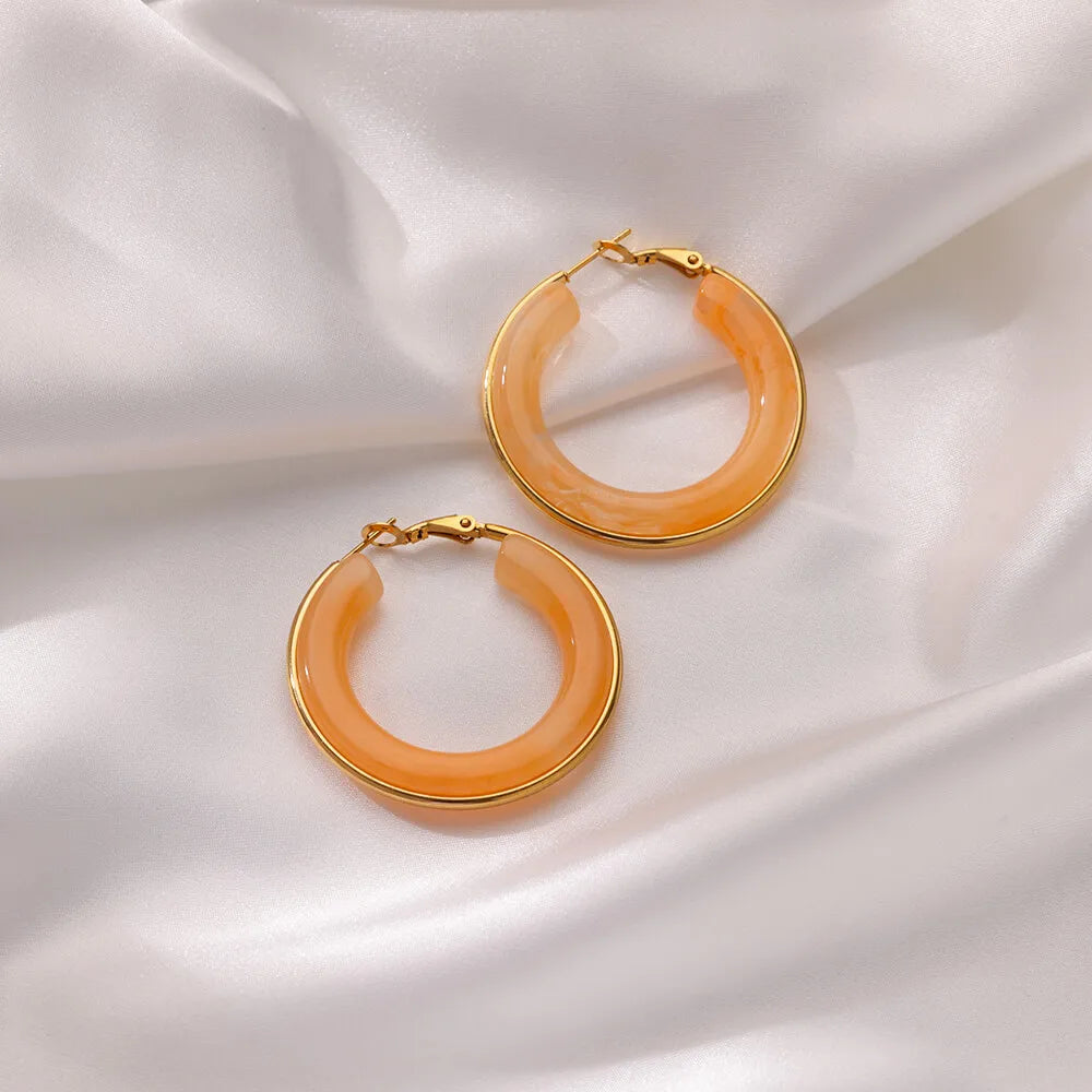 カラーグローフープピアス 8色【予約商品】