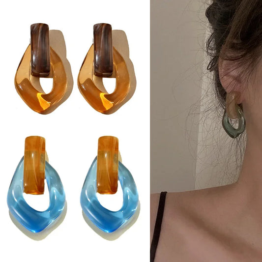 レトロカラードロップピアス【予約商品】