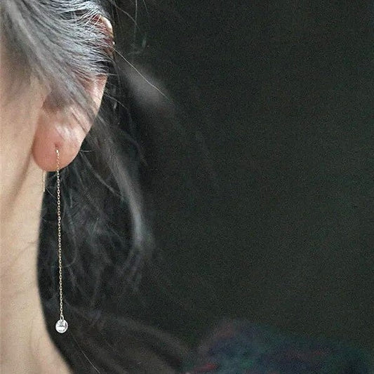 スウィングロングチェーンピアス ゴールド/シルバー 【スピード配送】