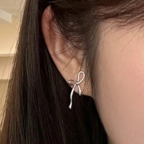 リボンフローピアス シルバー 【予約商品】