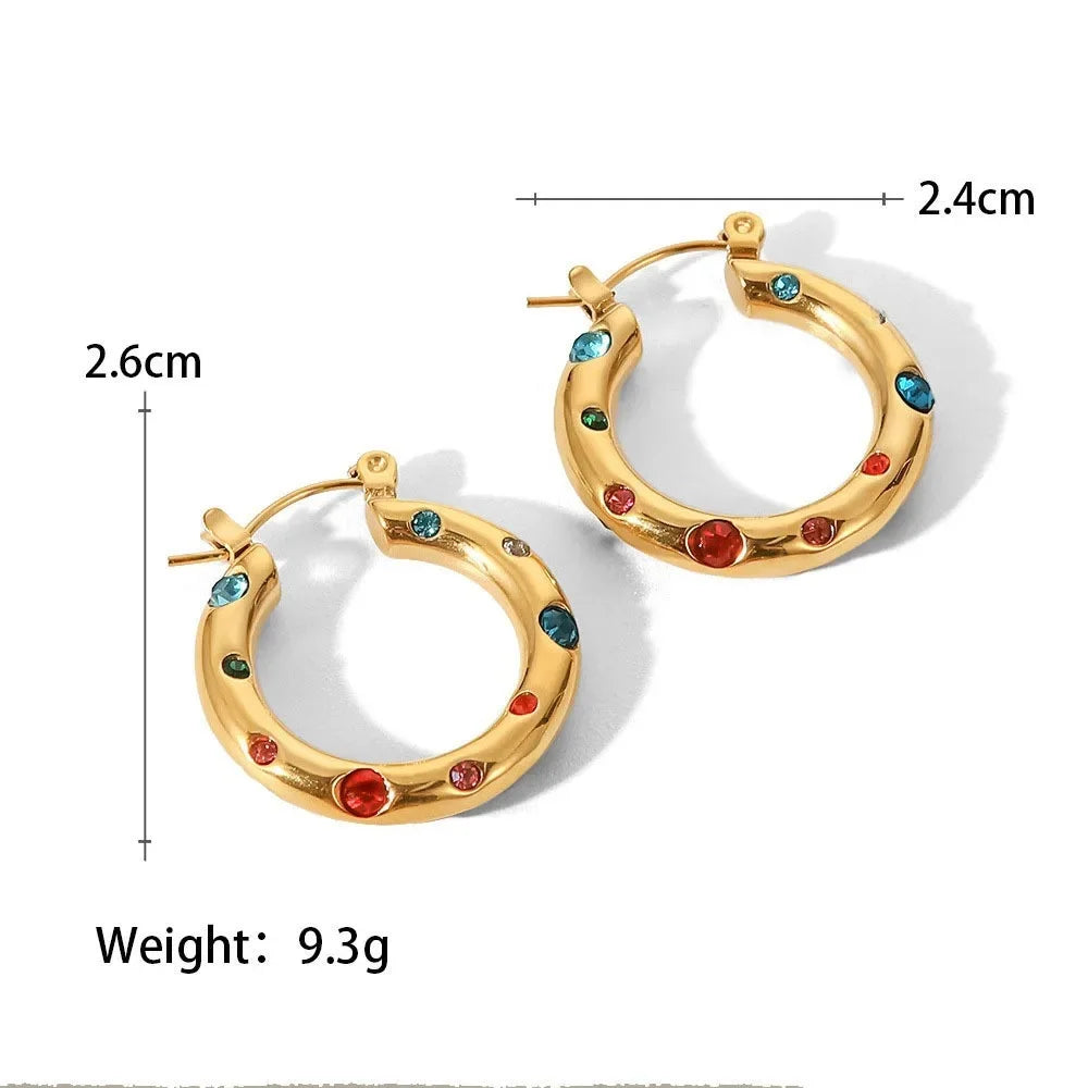 カラフルフープピアス【アウトレット品】