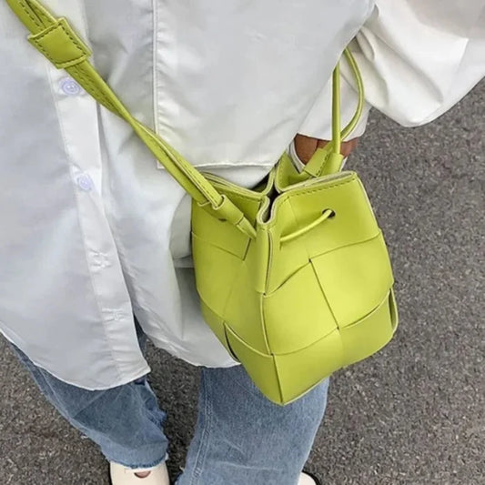 ウィーブドドローストリングバッグ 12色 【予約商品】