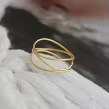 ツイストリボンリング ゴールド【予約商品】