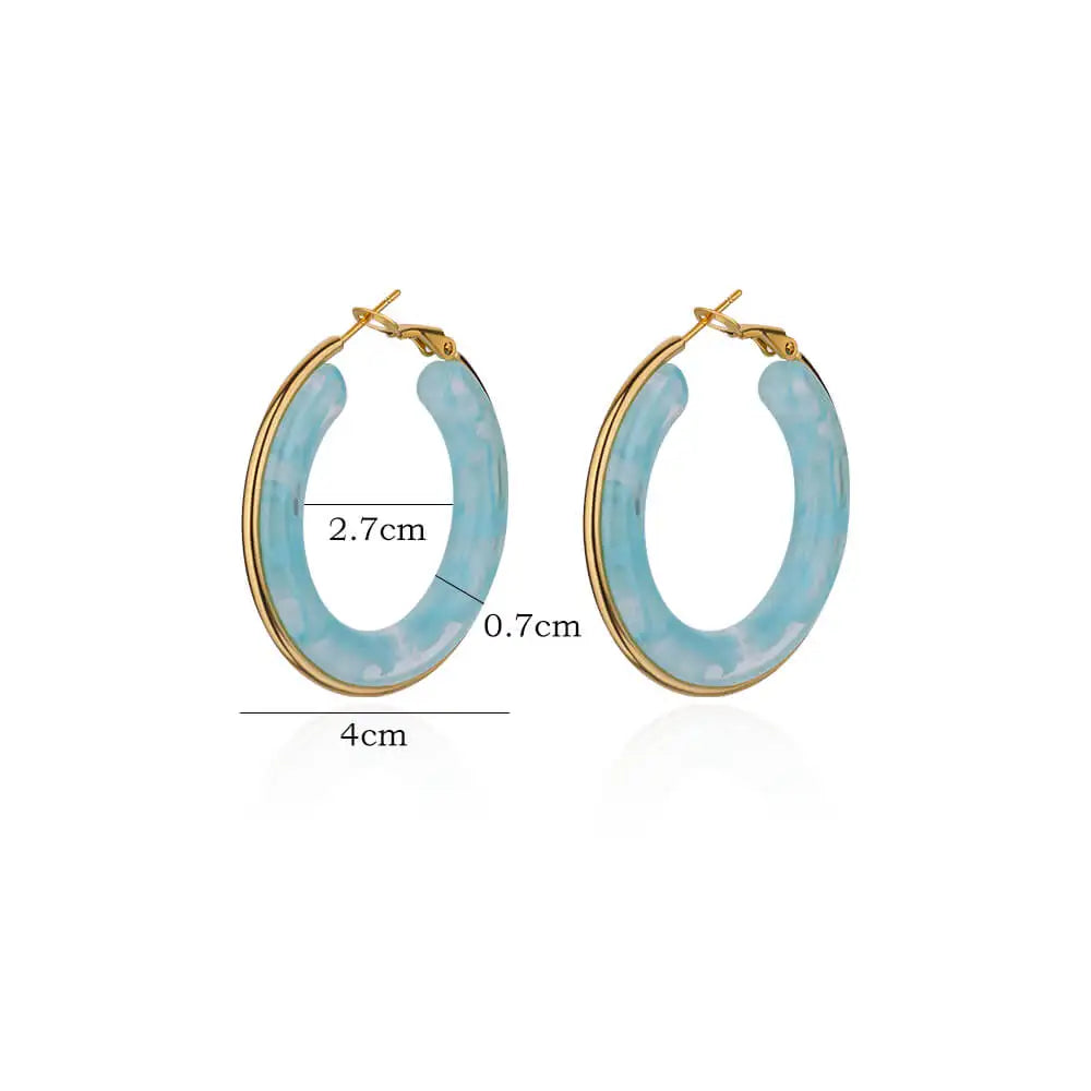 カラーグローフープピアス 8色【予約商品】