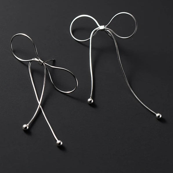 ラインリボンピアス 【アウトレット品】
