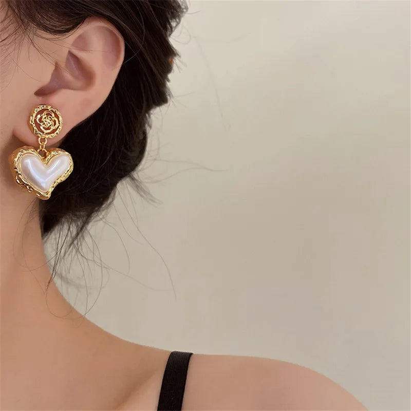 ローズハートドロップピアス 【予約商品】