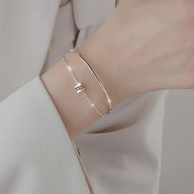 スリムデザインシルバーバンド ブレスレットシルバー 【予約商品】