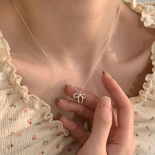 シルキーリボン ネックレス 【アウトレット品】☆