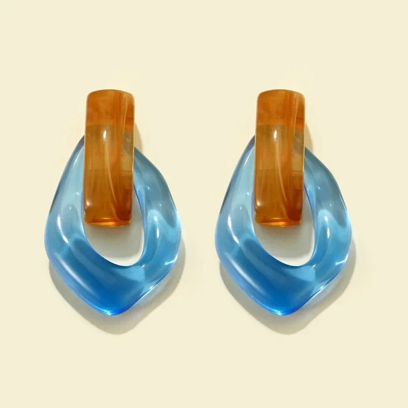 レトロカラードロップピアス【予約商品】