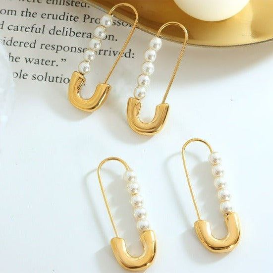 ピンパールピアス ゴールド/シルバー 【予約商品】
