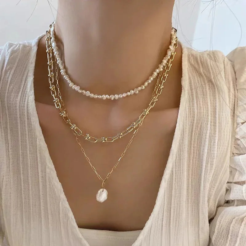 クラシックパールスタイルネックレス 3種 【予約商品】