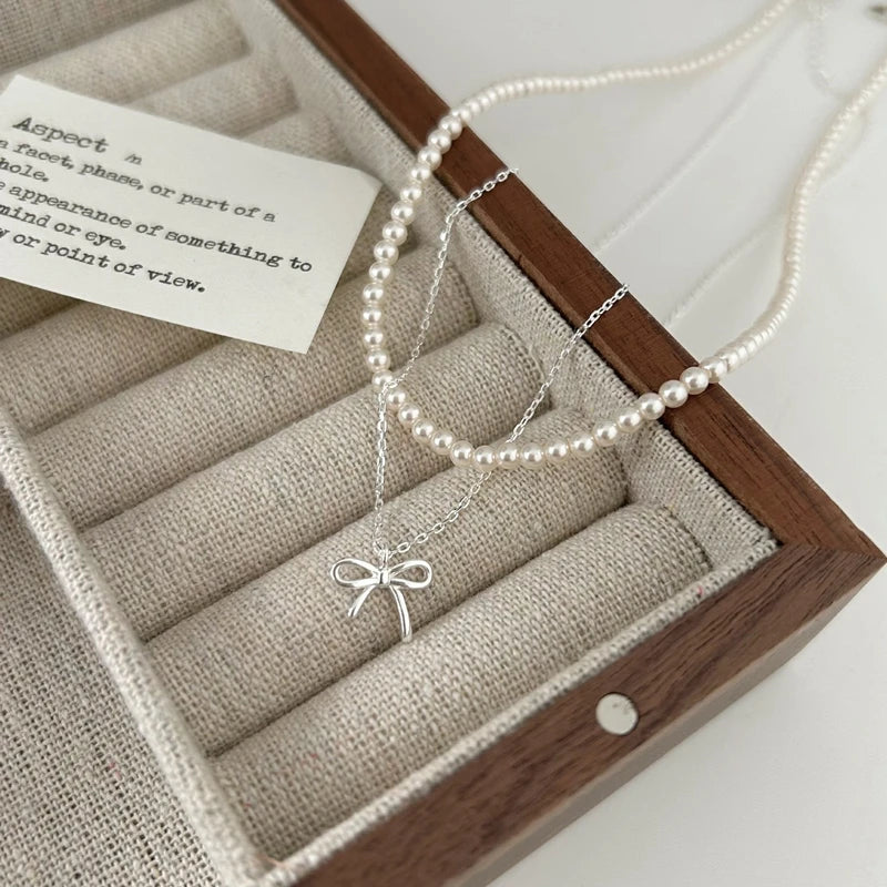 シルキーリボン ネックレス 【アウトレット品】☆