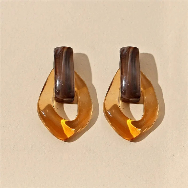 レトロカラードロップピアス【予約商品】