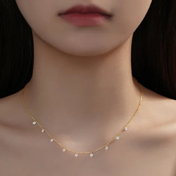 エターナルスパークルネックレス ゴールド/シルバー【アウトレット品】