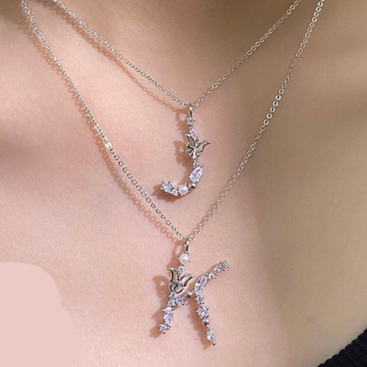 ルミナスイニシャルネックレス【スピード配送】