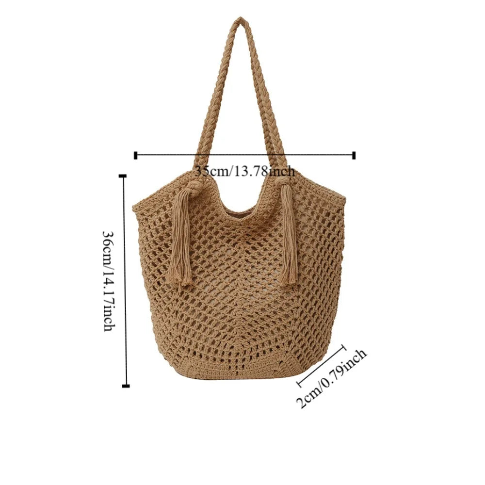 タッセルメッシュトートバッグ 2色【予約商品】