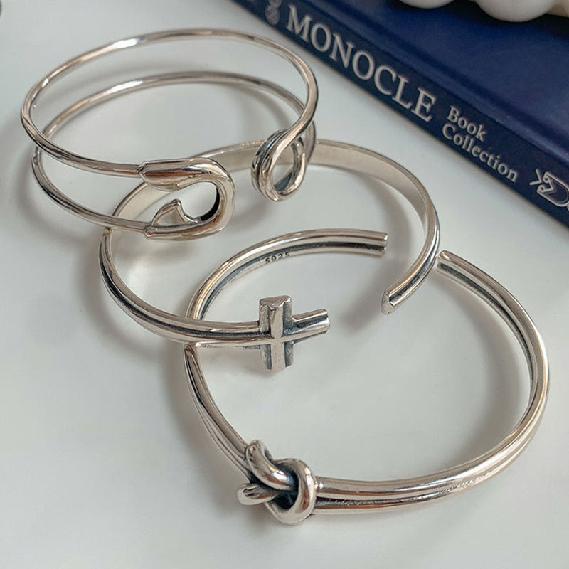 ヴィンテージ風 シルバーバングル 3type 【予約商品】