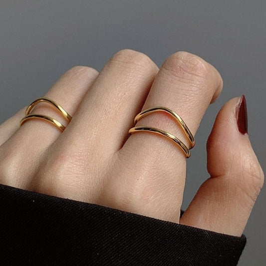 アーチレイヤーリング ゴールド 【スピード配送】