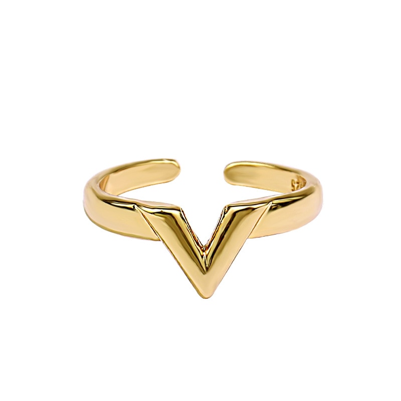 Vモチーフリング シルバー/ゴールド 【予約商品】