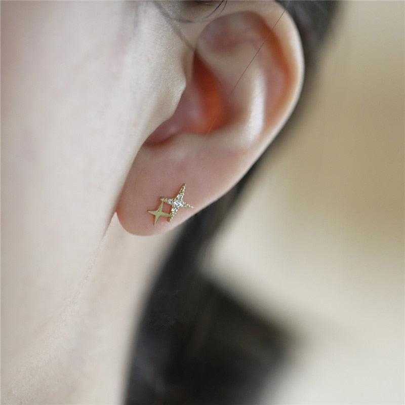 ダブルスター ピアス ゴールド/シルバー 【予約商品】