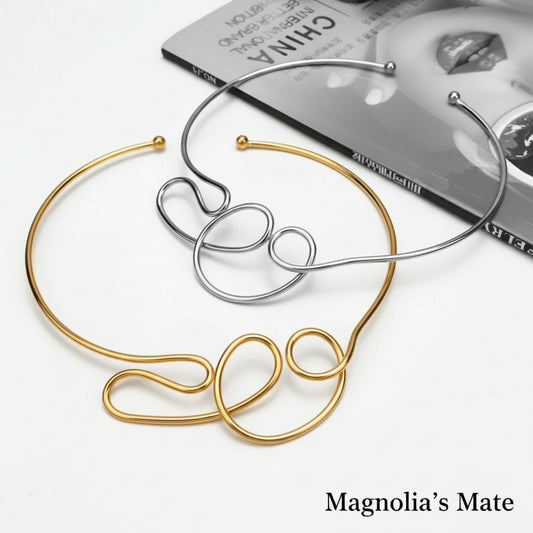 アートウェーブチョーカー ゴールド/シルバー 【スピード配送】