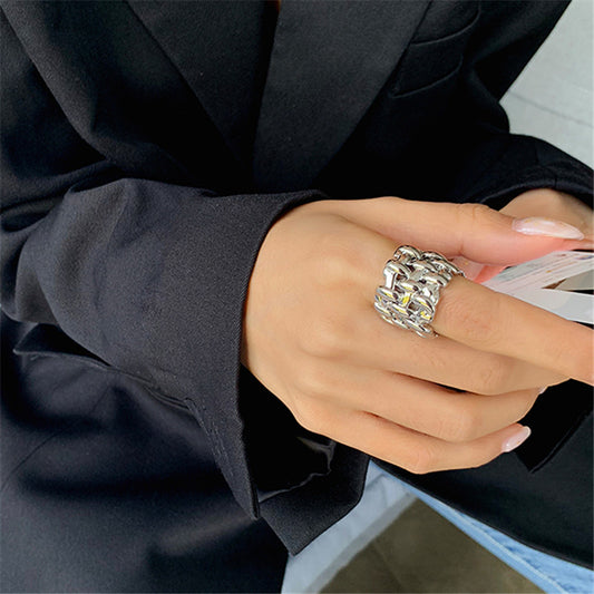 ツイードフィンガーリング ゴールド/シルバー 【スピード配送】