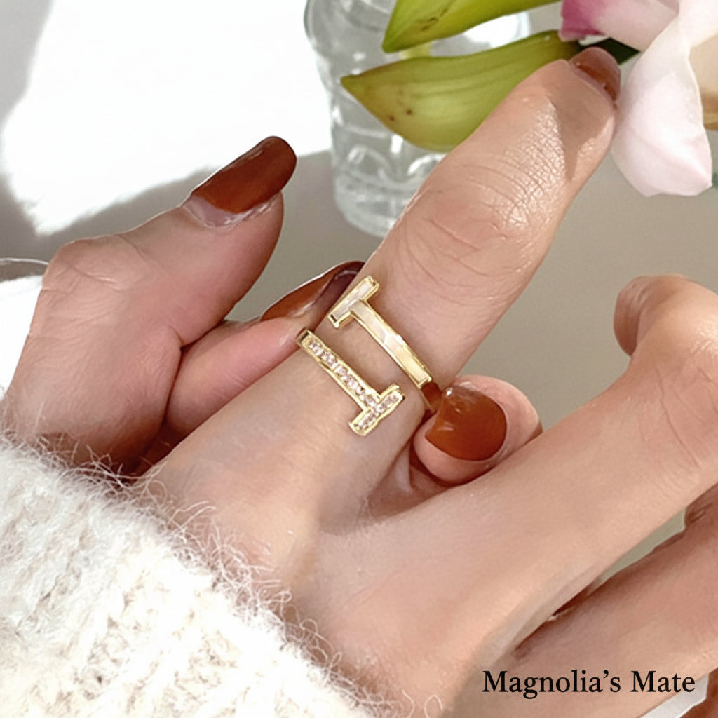 スパイラル ダブルTリング ゴールド【スピード配送】3月下旬発送予定