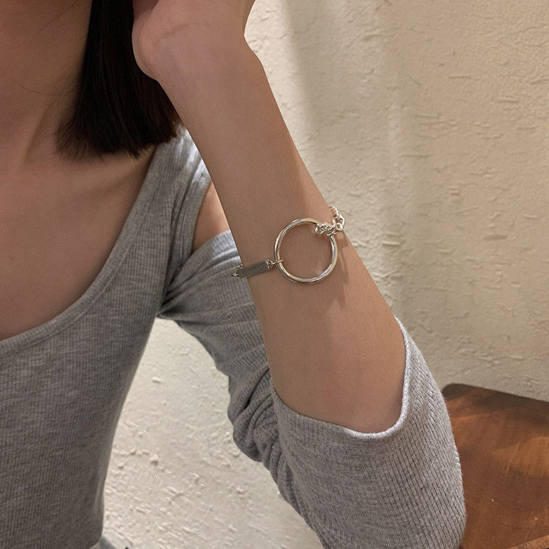 サークルシェイプ ブレスレット シルバー 【予約商品】