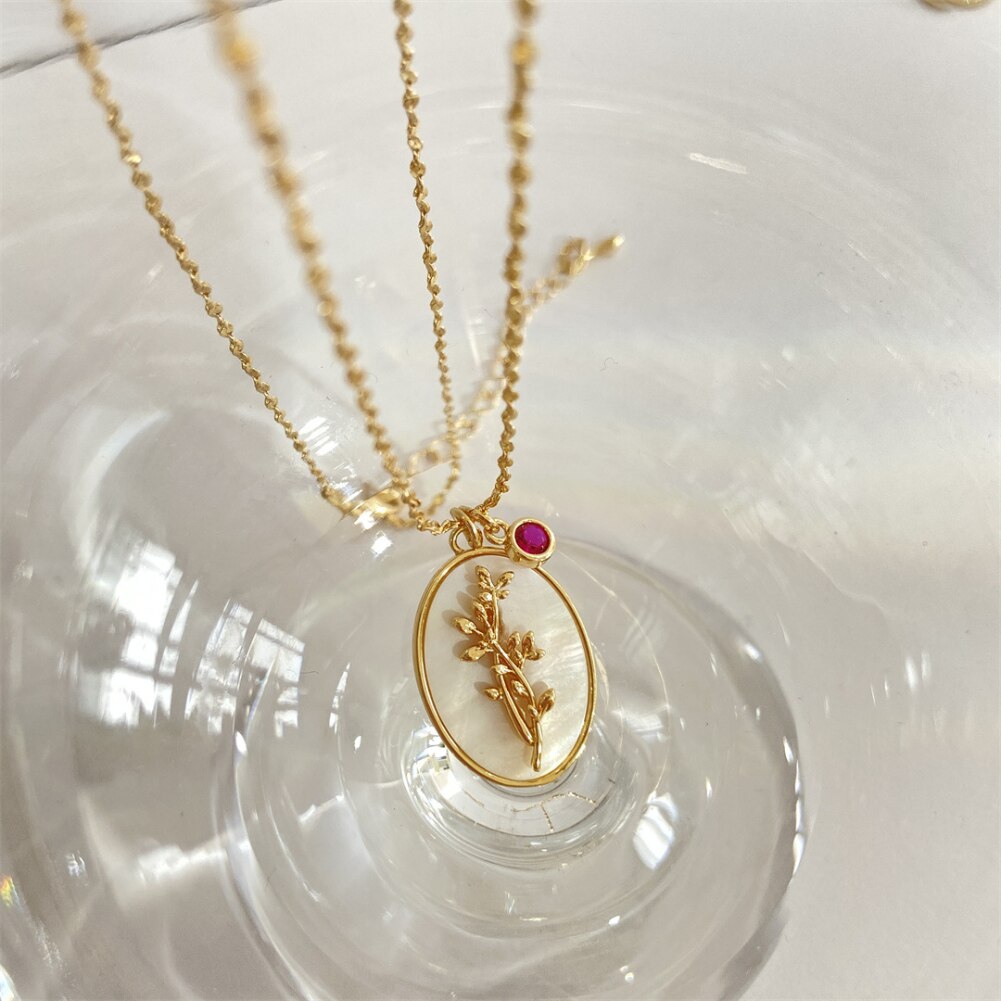 誕生月フラワーモチーフ ネックレス 【予約商品】
