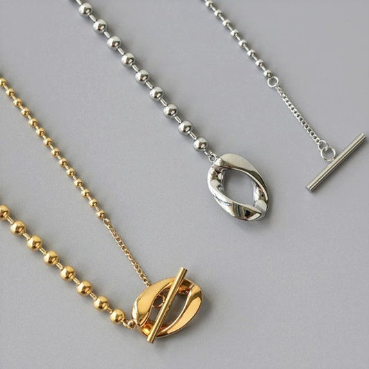 スモールボールチェーン ネックレス ゴールド/シルバー 【スピード配送】